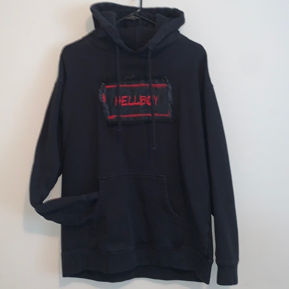Lil Peep Other - LIL PEEP EMBROIDERED HELLBOY SIZE LARGE HOODIE